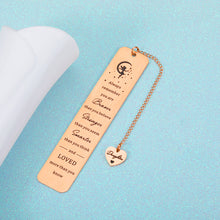 Load image into Gallery viewer, Inspirational Daughter Gift from Mom Dad Bookmark Gift for Her Girl Step-daughter Teen Kid Birthday Wedding Christmas Gift for New Start Job Promotion Always Remember You Are Braver Gift for Booklover