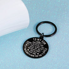 Load image into Gallery viewer, Inspirational Keychain Gift to Son from Mom Dad Birthday Gift to Him Men