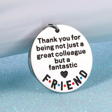 Load image into Gallery viewer, Coworker Thank You Gifts Appreciation Keychain for Women Men Colleague Boss Teacher Coach Birthday Leaving Going Away Farewell Keyring for Her Him Mentor Leader Best Friend