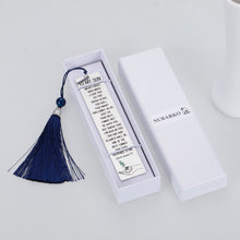 Load image into Gallery viewer, Inspirational Bookmark for Son from Mom Dad Graduation Birthday Christmas Encouragement Bookmarks with Tassel Stocking Stuffer Gifts