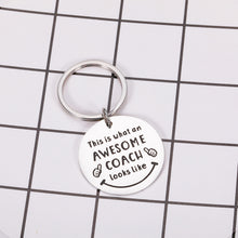 Load image into Gallery viewer, Coach Thank You Gift Keychain Baseball Softball Football Team Appreciation Gift for Women Men Basketball Soccer Volleyball Hockey Coach Teacher Retirement Gift Birthday Christmas Thanksgiving Present
