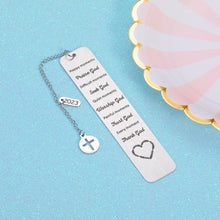 Load image into Gallery viewer, Stocking Stuffers for Teens Girls Inspirational Gifts for Women Men Christmas Gifts for Son Daughter Girlfriend First Communion Christening Bookmark Gift for Goddaughter Godson Baptism Gift for Friend