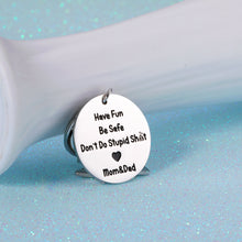 Load image into Gallery viewer, Valentine Gift for Teen Girl Boy Funny Keychain for Young Son Daughter Graduation Gift Ideas Humor Gag Gifts from Mom Dad Sarcasm Mother to Kids Don’t Do Stupi St Poop 16 18 Birthday Gift for Him Her