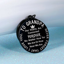 Load image into Gallery viewer, Grandpa Keychain Gifts Special Granddad Keyring to Grandfather from Grandson Granddaughter Grandkids Birthday Retirement Christmas Appreciation Present for Him Men I Love You Gift
