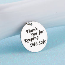 Load image into Gallery viewer, Bus Driver Gift for Men Women Thank You School Bus Driver Keychian Keeping Me Safe Appreciation Gift to Drivers Graduation Farewell Keepsake for Him Her Thanksgiving Day Christmas Bus Gifts Charm