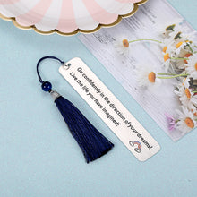 Load image into Gallery viewer, Inspirational Bookmark Gifts with Tassel for Women Men Book Lovers Birthday Appreciation Christmas Gifts Bookmark to Son Daughter from Mom Dad Class Graduation Present for Her Him
