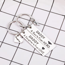Load image into Gallery viewer, Dad Gift from Son Daughter Funny Keychain for Dear Daddy Father Stepdad Christmas Birthday Father's Day Meaningful Gift for Him Men Wedding Gift for Husband Father of the Bride Father-in-law