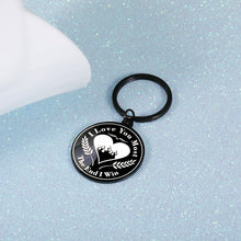 Load image into Gallery viewer, Husband Wife Anniversary Gifts Sweet Wedding Keychain Gift for Boyfriend Girlfriend Valentines Day Keyring for Hubby Fiance Fiancée Soulmate Lover Stocking Stuffer for Couple Him Her Women Men