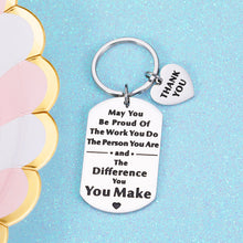 Load image into Gallery viewer, Coworkers Christmas Gift Ideas Keychain Thank You Going Away Gift for Office Colleague Teacher Boss Coach Goodbye Farewell Retirement Gifts for Women Men
