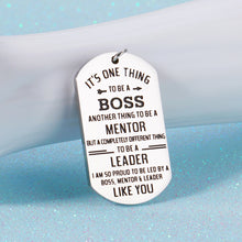 Load image into Gallery viewer, Boss Appreciation Gift Leader Retirement Birthday Keychain Gift for Mentor Manager Thank You Gifts Colleague Leaving Going Away Farewell Present Christmas Keyring Gift for Women Men Him Her