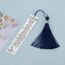 Load image into Gallery viewer, Inspirational Bookmark for Son from Mom Dad Graduation Birthday Christmas Encouragement Bookmarks with Tassel Stocking Stuffer Gifts