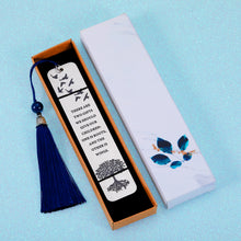 Load image into Gallery viewer, Inspirational Gift for Women Men Positive Quote Bookmark with Tassel for Son Daughter from Dad Mom Book Lovers Birthday Graduation Christmas Gifts to Him Her