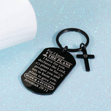 Load image into Gallery viewer, Religious Inspirational Keychain Gifts for Him Her Christian Believer 2021 Graduation Jewelry to Daughter Son From Dad Mom Birthday Appreciation Christmas Present for Men Women Friend Classmates