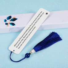 Load image into Gallery viewer, Inspirational Christmas Gift for Women Men Bookmark with Tassel for Book Lover Teacher Coworker Employee Appreciation Gifts for Teen Girls Kids to Best Friends Birthday Wedding