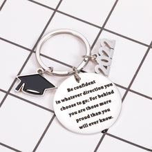 Load image into Gallery viewer, NUBARKO Inspirational Keychian Be Confident Graduation Gift for Students from Teachers High School University Graduation Party Ceremony keychian for Friends Classmates Seniors Class of 2022 Gift Idea
