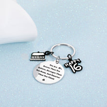 Load image into Gallery viewer, Sweet 16th Birthday Gifts for Son Daughter from Dad Mom Happy Birthday Keychain Teen Girls Boys Gift for Him Her Idea Inspirational Gifts for Grandson Granddaughter