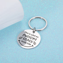 Load image into Gallery viewer, Coach Thank You Gift Keychain Baseball Softball Football Team Appreciation Gift for Women Men Basketball Soccer Volleyball Hockey Coach Teacher Retirement Gift Birthday Christmas Thanksgiving Present
