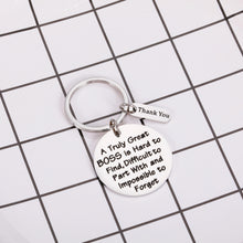 Load image into Gallery viewer, Boss Day Thank You Gifts Keychain Leader Appreciation Gift for Mentor Manager Colleague Leaving Going Away Farewell Present Retirement Birthday Christmas Keyring for Women Men Boss Lady Gift for Him Her