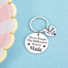 Load image into Gallery viewer, NUBARKO Coworker Leaving Gift Retirement Keychain for Women Men Colleague Boss Teacher Coach Retirement Appreciation Gifts for Mentor Leader Best Friend Birthday Christmas Going Away Keyring