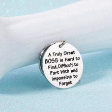 Load image into Gallery viewer, Boss Day Thank You Gifts Keychain Leader Appreciation Gift for Mentor Manager Colleague Leaving Going Away Farewell Present Retirement Birthday Christmas Keyring for Women Men Boss Lady Gift for Him Her
