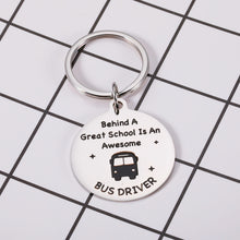 Load image into Gallery viewer, Awesome School Bus Driver Gift for Bus Drivers School Appreciation Driver Keychain from Coworker Teachers Students Graduation Birthday Chritmas School Bus Driver Gift Thank You Driver Gift