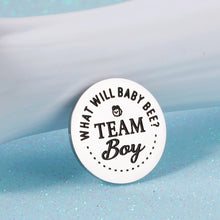 Load image into Gallery viewer, Fun New Baby Gender Decision Coin Pregnancy Announcement Gift for New Parent Mom Dad First Time Daddy Mommy Baby Shower Gift Gender Reveal Ideas for Mum Dad to Be Double-Sided Team Boy Team Girl