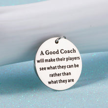 Load image into Gallery viewer, Coach Thank You Gifts Keychain for Men Women Football Soccer Basketball Coach Appreciation Retirement Gift for Teacher Him Her