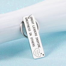 Load image into Gallery viewer, Boss Appreciation Gifts Keychain Leader Thank You Gift for Mentor Manager Colleague Leaving Going Away Farewell Present Retirement Birthday Christmas Keyring for Women Men Boss Day Gift for Him Her