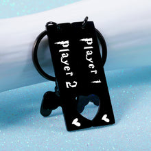 Load image into Gallery viewer, Boyfriend Gifts from Girlfriend Valentines Day Gift for Him Funny Gamer Player 1 Player 2 Matching Keychain for Couple to My Man Husband Fiance Gift from Wife Fiancee Valentine Birthday Anniversary