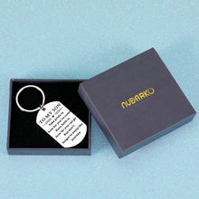 Load image into Gallery viewer, Inspirational Son Gift for Stepson Boys Teens for Men Boy Teen Kids Valentines Christmas Back to School Birthday Wedding Thanksgiving Gift for Leaving Graduation New Start Keychain Gift from Mom Dad