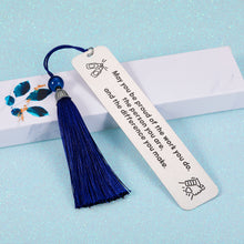 Load image into Gallery viewer, Inspirational Gift Bookmark for Women Men Appreciation Retirement Gifts for Teachers Coworkers Boss Friends Birthday Thank You Present to Son Daughter from Dad Mom Keyring Jewelry for Her Him