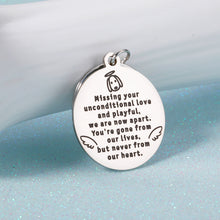 Load image into Gallery viewer, Loss of Pet Memorial Keychain Dog Cat Remembrance Jewelry Pet Sympathy Gift Dog Remembrance for Pet Owner Women Men Key Ring Gift for Dog Puppy Doggy Man's Best Friend Gift for Him Her