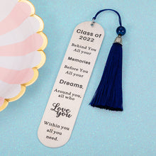 Load image into Gallery viewer, Inspirational Gifts Bookmark for Women Men 2022 Graduation Gift for Son Daughter from Dad Mom Book Lover Gift for Students Classmates from Teachers Birthday Christmas Gift for Him Her