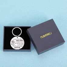 Load image into Gallery viewer, Inspirational Spiritual Gifts for Women Her Sunflower Charm Key Chain Birthday Christmas Graduation Floral Gifts for Adult Teen Girls Daughter Come of Age Friendship Key Ring Present