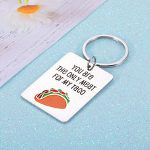 Load image into Gallery viewer, Valentines Day Gift for Boyfriend Funny Naughty Christmas Birthday Keychain Gifts for Husband Hubby Fiancé from Wife Fiancée Wedding Anniversary Engagement Keychain for Soulmate Lover Taco Gifts