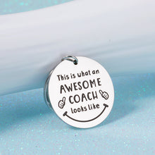 Load image into Gallery viewer, Coach Thank You Gift Keychain Baseball Softball Football Team Appreciation Gift for Women Men Basketball Soccer Volleyball Hockey Coach Teacher Retirement Gift Birthday Christmas Thanksgiving Present