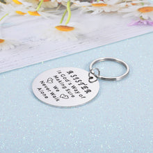 Load image into Gallery viewer, Sister Keychain Gifts Best Friend Appreciation Gifts for Women Birthday Christmas Gifts for Soul Sister Teen Girls Friendship Present Idea for Bestie BFF Coworker Roommate