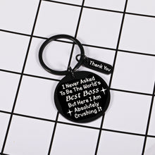 Load image into Gallery viewer, Boss Day Appreciation Gift Leader Retirement Birthday Keychain Gift for Manager Thank You Gifts Coworker Colleague Leaving Going Away Farewell Present Christmas Keyring Gift for Women Men Him Her