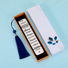 Load image into Gallery viewer, Inspirational Christmas Gifts for Women Men Bookmark for Book Lovers with Tassel Birthday Valentine's Day Gifts to Son Daughter from Mom Dad 2022 Graduation Gift for Her Him Teen Boy Girl