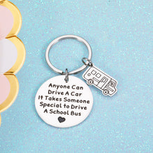 Load image into Gallery viewer, School Bus Driver Appreciation Gift from Students Parents Teachers Graduation Keepsake for Him Her Thank You Bus Driver Gift for Coworker Dad Uncle Retirement Thanksgiving Day Christmas Keychain
