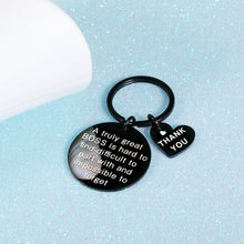 Load image into Gallery viewer, Boss Thank You Appreciation Gifts Keychain for Leader Mentor Manager Colleague Leaving Going Away Farewell Present Retirement Birthday Christmas Keyring for Women Men Boss Day Gift for Him Her