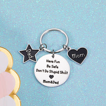 Load image into Gallery viewer, Valentine Gift for Teen Girl Boy Funny Keychain for Young Son Daughter Graduation Gift Ideas Humor Gag Gifts from Mom Dad Sarcasm Mother to Kids Don’t Do Stupi St Poop 16 18 Birthday Gift for Him Her