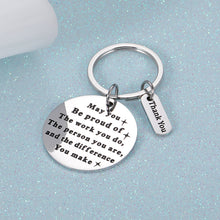 Load image into Gallery viewer, Coworker Appreciation Gift Keychain for Women Men Colleague Boss Teacher Coach Retirement Gifts for Mentor Leader Nurse Doctor Employee Leaving Gift Birthday Christmas Going Away Keyring for Her Him