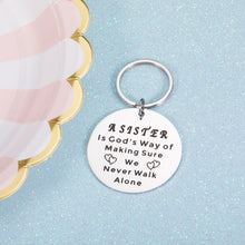 Load image into Gallery viewer, Sister Keychain Gifts Best Friend Appreciation Gifts for Women Birthday Christmas Gifts for Soul Sister Teen Girls Friendship Present Idea for Bestie BFF Coworker Roommate