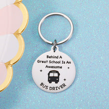 Load image into Gallery viewer, Awesome School Bus Driver Gift for Bus Drivers School Appreciation Driver Keychain from Coworker Teachers Students Graduation Birthday Chritmas School Bus Driver Gift Thank You Driver Gift