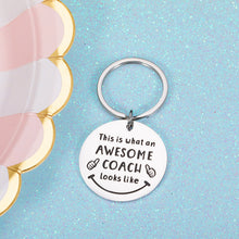 Load image into Gallery viewer, Coach Thank You Gift Keychain Baseball Softball Football Team Appreciation Gift for Women Men Basketball Soccer Volleyball Hockey Coach Teacher Retirement Gift Birthday Christmas Thanksgiving Present