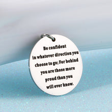 Load image into Gallery viewer, NUBARKO Inspirational Keychian Be Confident Graduation Gift for Students from Teachers High School University Graduation Party Ceremony keychian for Friends Classmates Seniors Class of 2022 Gift Idea