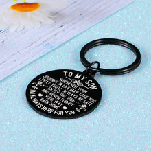 Load image into Gallery viewer, Inspirational Keychain Gift to Son from Mom Dad Birthday Gift to Him Men