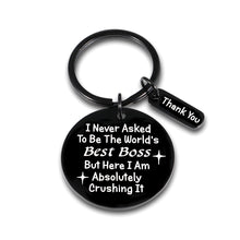 Load image into Gallery viewer, Boss Day Appreciation Gift Leader Retirement Birthday Keychain Gift for Manager Thank You Gifts Coworker Colleague Leaving Going Away Farewell Present Christmas Keyring Gift for Women Men Him Her