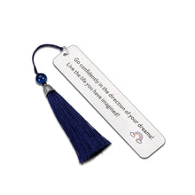Load image into Gallery viewer, Inspirational Bookmark Gifts with Tassel for Women Men Book Lovers Birthday Appreciation Christmas Gifts Bookmark to Son Daughter from Mom Dad Class Graduation Present for Her Him